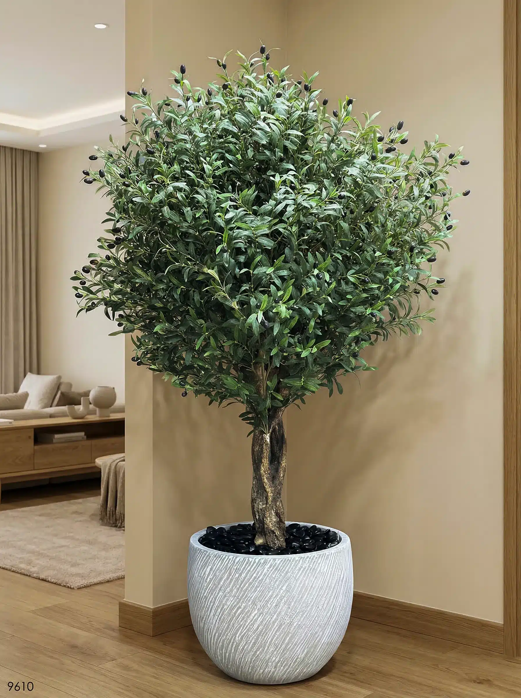 Artificial Olive Tree with Realistic Olives