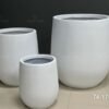 Fiberglass White Pot