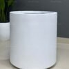 74-25-56wh Fiberglass White Pot 56cm