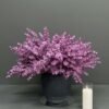Purple Eucalyptus Arrangement Grey Pot