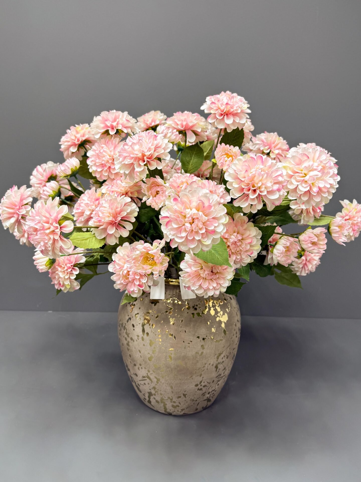 Pink Dahlia Flower Arrangement | Artificial Blooms