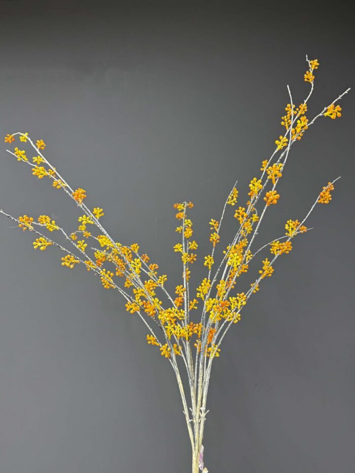 Artificial Accessories Golden – Grey Pot – Vibrant & Modern – AR49