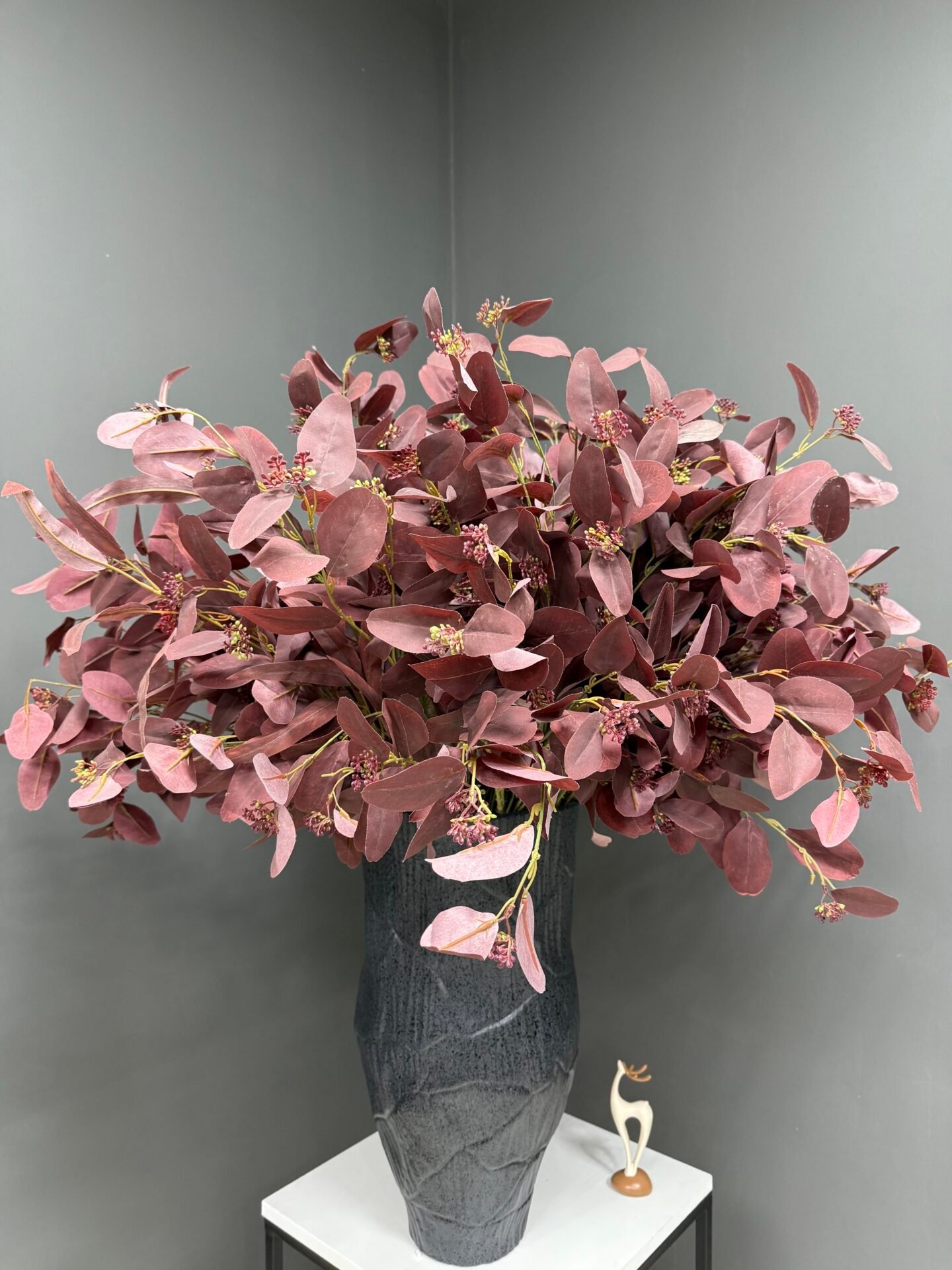 Autumnal Foliage Black Vase