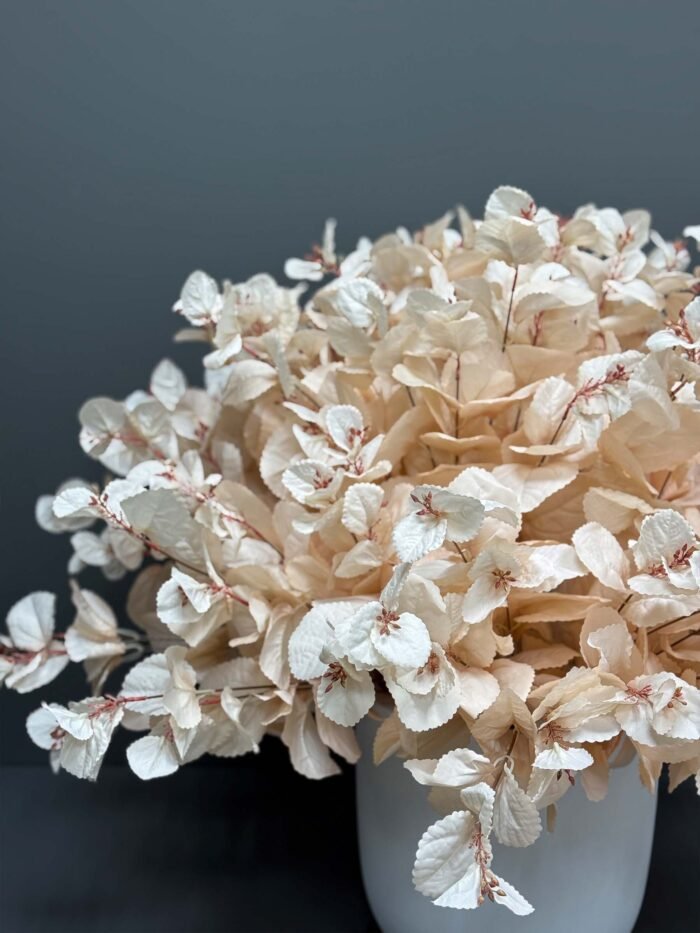 Artificial Eucalyptus in Elegant White Pot – Soft & Modern – AR53