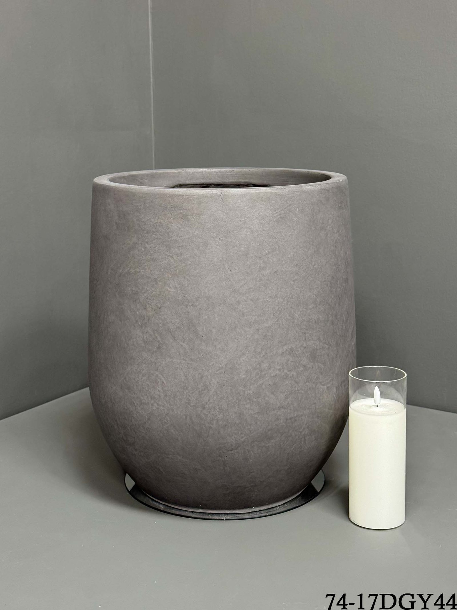 74-17DGY-44 Fibre clay Pot - Durable Indoor/Outdoor Pots