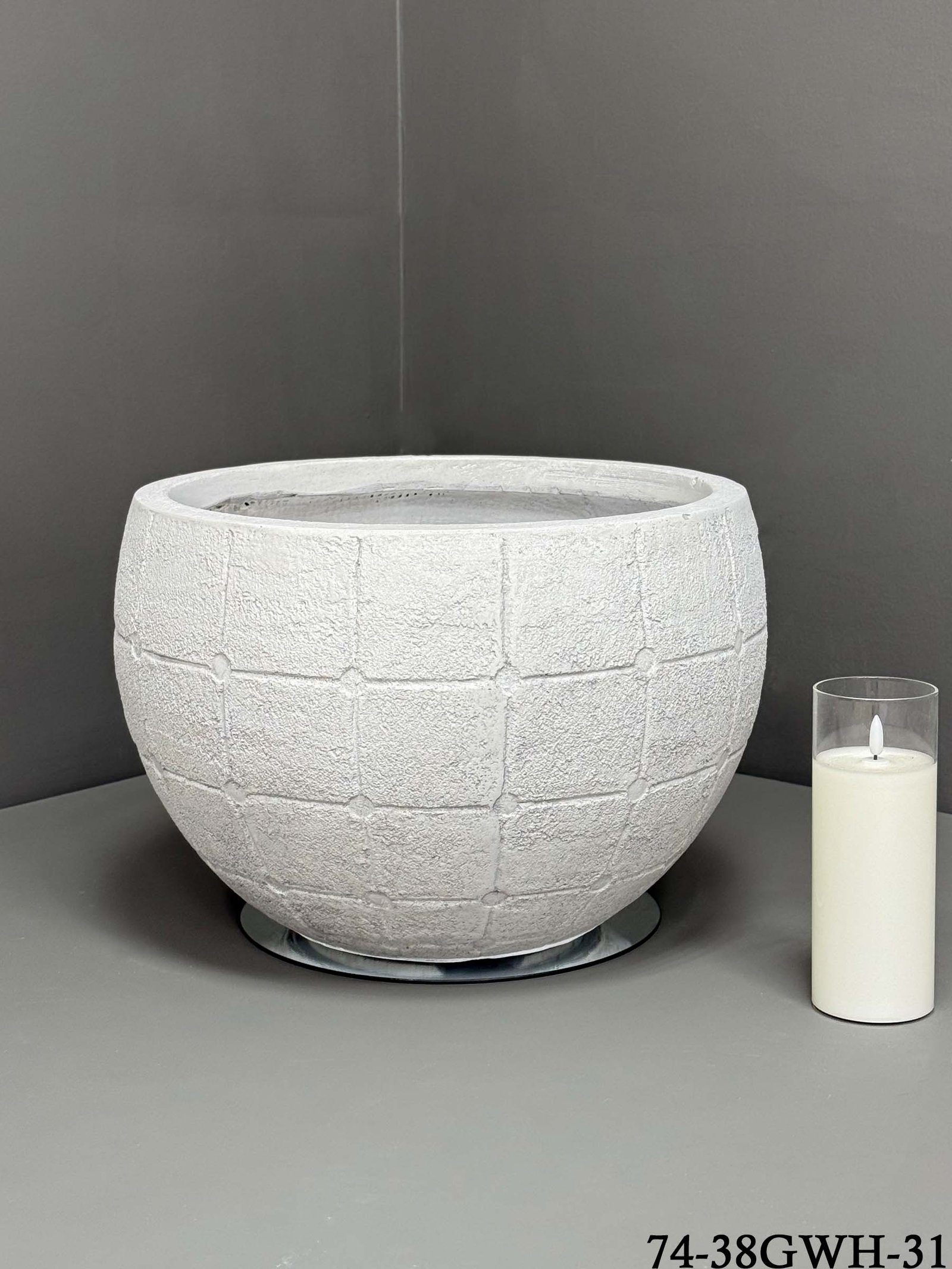 74-38GWH-31 Fibre clay Pot - Durable Indoor/Outdoor Pots