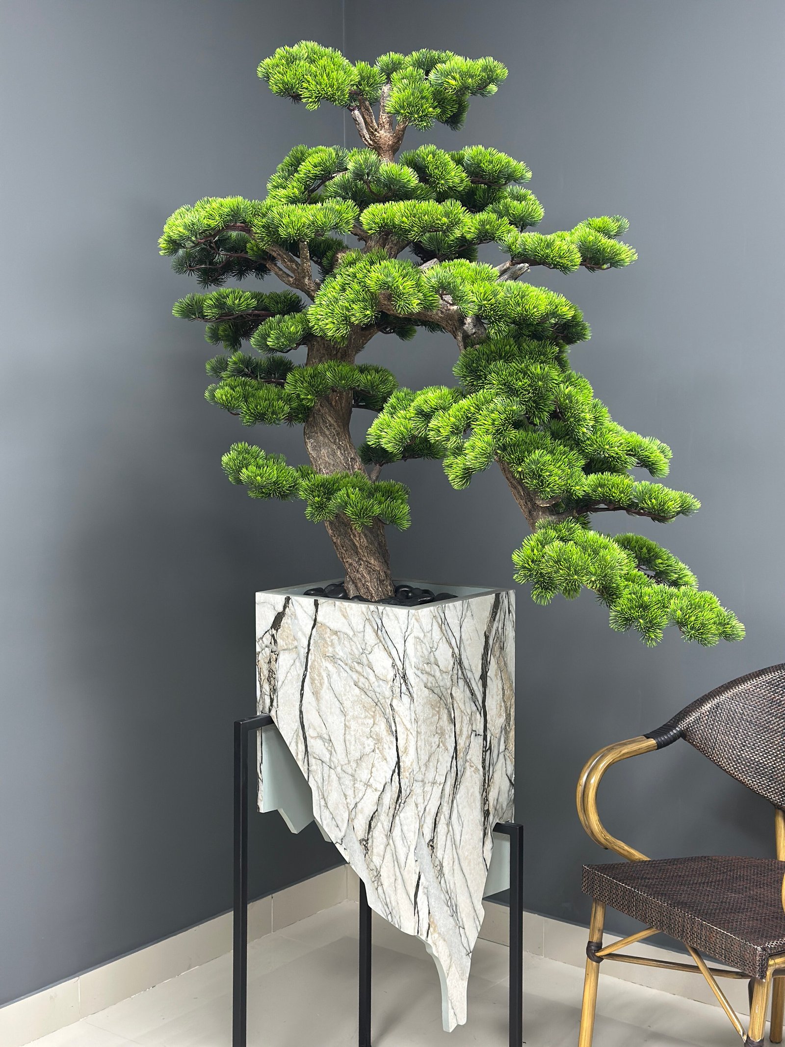 Large Japanese Style Artificial Bonsai Tree tall artificial bonsai tree 195 cm indoor decorative tree