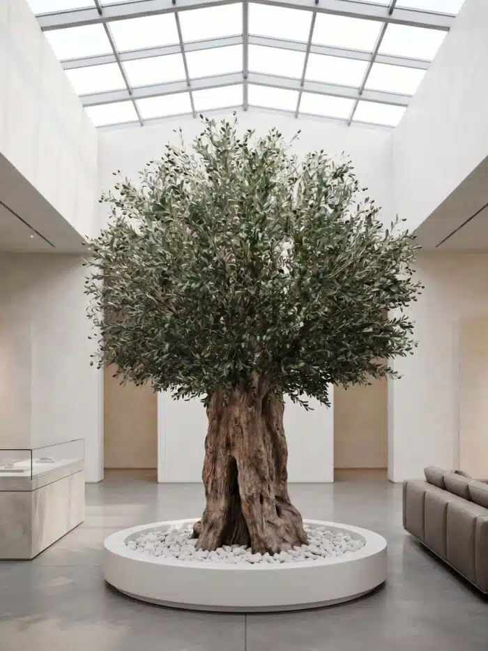 Faux Olive Tree with Twisted Trunk (300cm) – 9740-2